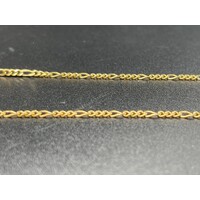 Unisex 18ct Yellow Gold Figaro Link Necklace (Pre-Owned)