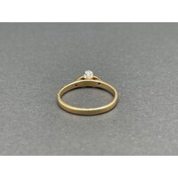 Ladies 18ct Yellow Gold Diamond Ring (Pre-Owned)