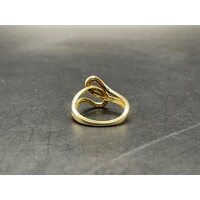 Ladies 9ct Yellow Gold Interlock Swirl Design Ring