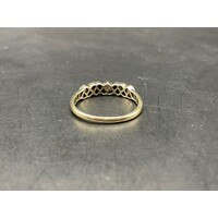 Ladies 9ct Yellow Gold Gemstones and Diamonds Ring