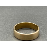 Unisex 9ct Yellow Gold Plain Band Ring (Pre-Owned)