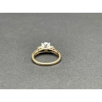 Ladies 9ct Yellow Gold Diamond Ring (Pre-Owned)