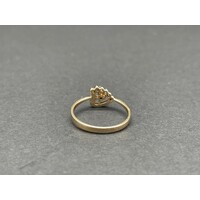 Ladies 9ct Yellow Gold Heart Ring (Pre-Owned)