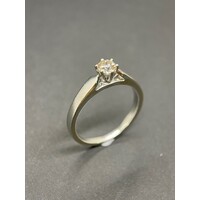 Ladies 9ct White Gold Diamond Engagement Ring