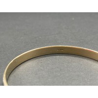 Ladies 9ct Two Tone Round Bangle