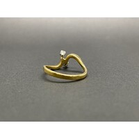 Ladies 18ct Yellow Gold Diamond Ring