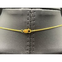 Ladies 22ct Yellow Gold Wheat Link Chain Necklace