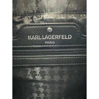 Karl Lagerfeld Paris Maybelle Satchel Handbag Shoulder Bag Black Removable Strap