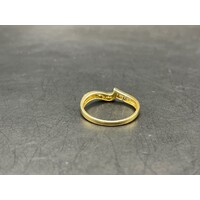 Ladies 18ct Yellow Gold Diamond Enhancer Ring