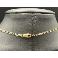 Unisex 9ct Yellow Gold Cable Chain Link Necklace