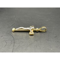 Unisex 18ct Yellow Gold Crucifix Pendant