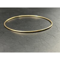 Ladies 14ct Yellow Gold Round Bangle