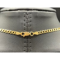 Men's 10ct Yellow Gold Curb Link Necklace