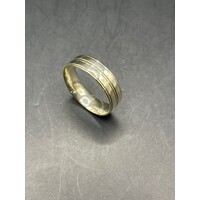 Mens 9ct Yellow Gold Wedding Band Ring