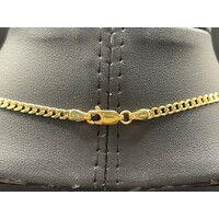 Unisex 9ct Yellow Gold Curb Link Necklace