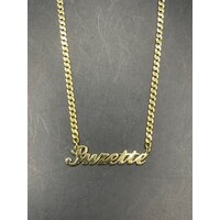 Ladies 18ct Yellow Gold Curb Link 'SUZETTE' Necklace