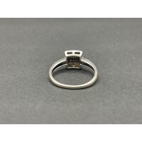 Ladies 9ct White Gold Diamond Ring