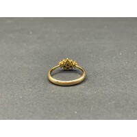 Ladies 18ct Yellow Gold Diamond Cluster Ring