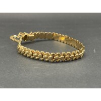 Ladies 14ct Yellow Gold Fancy Link Bracelet