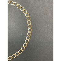 Unisex 9ct Yellow Gold Curb Link Bracelet