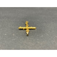 Unisex 18ct Yellow Gold Cross Pendant