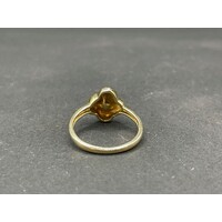 Ladies 14ct Yellow Gold White Pearl Ring