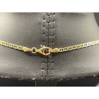 Unisex 18ct Yellow Gold Anchor Link Necklace