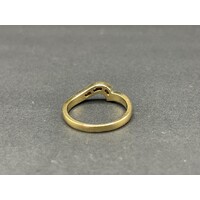 Ladies 18ct Yellow Gold Diamond Enhancer Ring