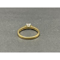 Ladies 18ct Yellow Gold Diamond Engagement Ring