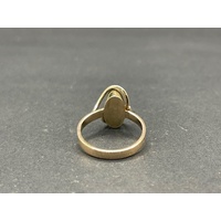 Ladies 9ct Yellow Gold Opal Gemstone Ring