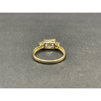 Ladies 14ct Yellow Gold Cubic Zirconia Ring