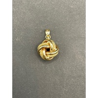 Ladies 18ct Yellow Gold Infinity Knot Pendant