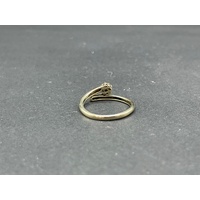 Ladies 9ct Yellow Gold Diamond Ring