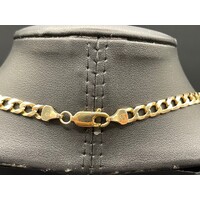 Unisex 9ct Yellow Gold Curb Link Necklace