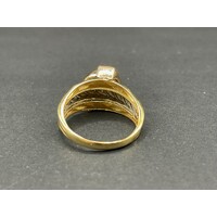 Unisex 18ct Three Tone Gold Ring