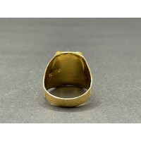 Mens 21ct Yellow Gold Eagle Ring