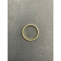 Unisex 18ct Yellow Gold Plain Band Ring