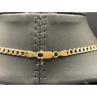 Unisex 9ct Yellow Gold Curb Link Necklace