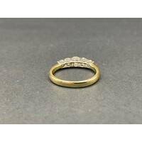 Ladies 18ct Yellow Gold Diamond Ring