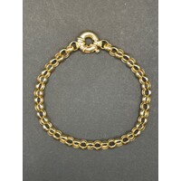 Ladies 9ct Yellow Gold Belcher Link Bracelet