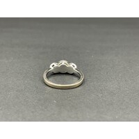 Ladies 9ct White Gold Diamond Ring