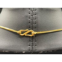 Ladies 21ct Yellow Gold Snake Link Chain Necklace