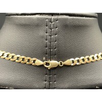 Unisex 9ct Yellow Gold Curb Link Necklace