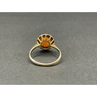 Ladies 9ct Yellow Gold Gemstone Ring