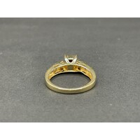 Ladies 9ct Yellow Gold Diamond Ring