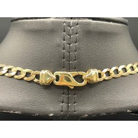 Unisex 9ct Yellow Gold Curb Link Necklace