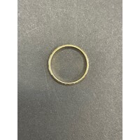 Unisex 18ct Yellow Gold Laser Cut Pattern Ring