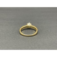 Ladies 18ct Yellow Gold Diamond Ring