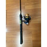 Daiwa Rod and Reel Combo 20 AIRD 2.13m 1-2kg Shimano 2500 FX with Line