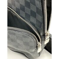 Louis Vuitton Mens Avenue Sling Bag Stylish Damier Graphite Canvas Design